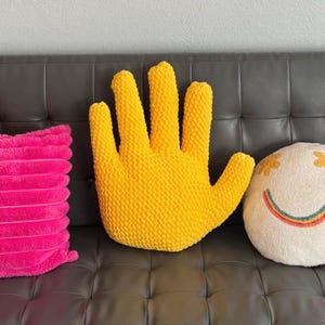 Crochet Hand Pillow