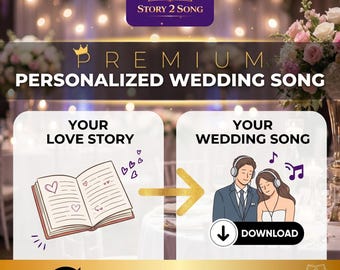 Personalized Wedding Song | Custom Love Song with Lyrics | First Dance Music