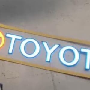 Toyota LED car DECAL