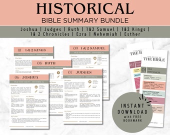 Historical Bible Study Bundle: Old Testament Summary (Digital Download)