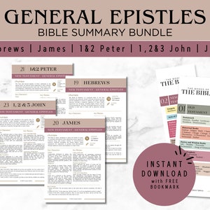 General Epistles Bible Study Bundle: New Testament Summary (Digital Download)