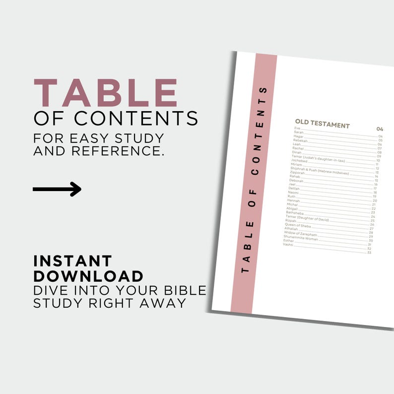 60 Women of the Bible Study Guide PDF | Printable Bible Characters ...