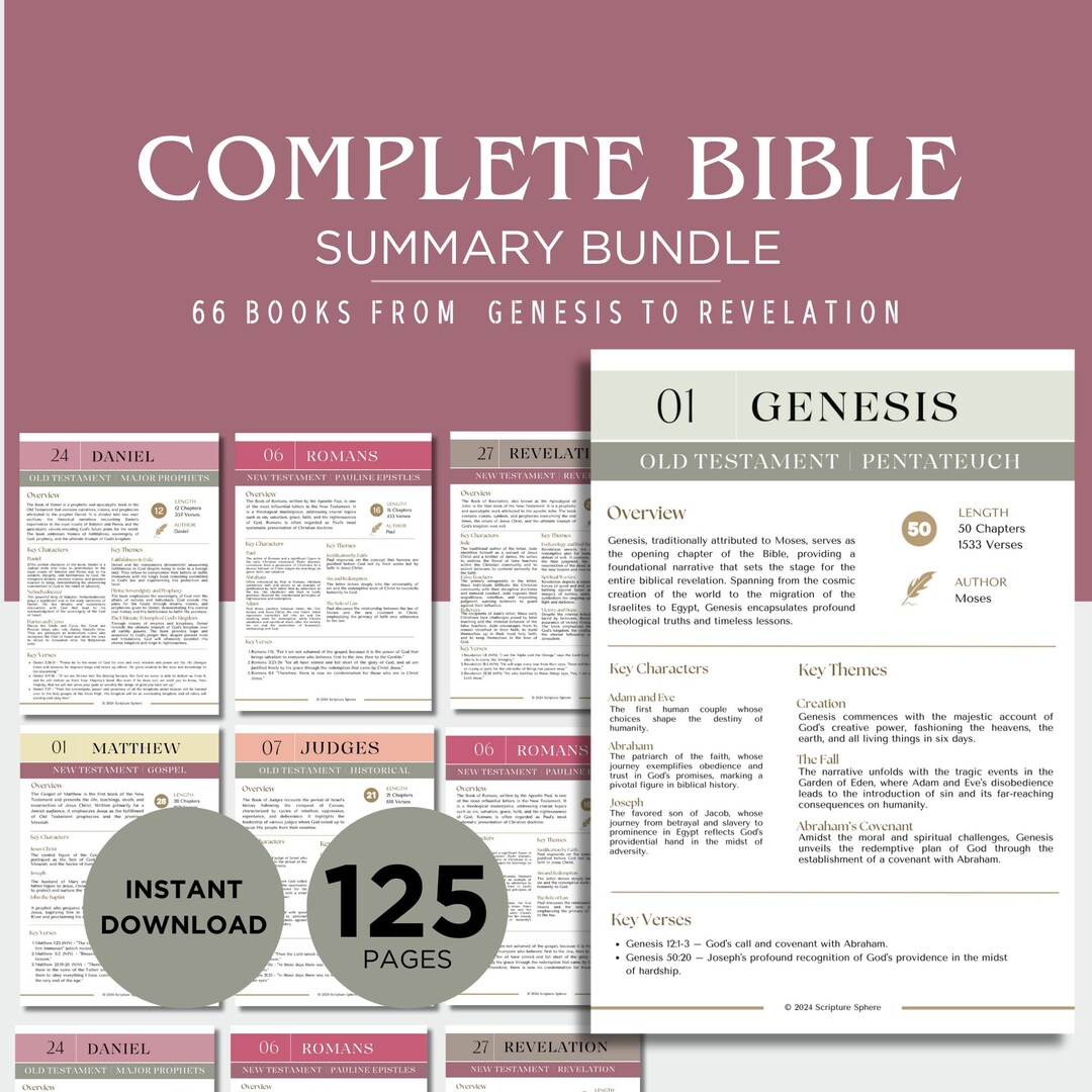 Guide d'étude de la Bible pour débutants PDF | Résumé de l'Ancien et du ...