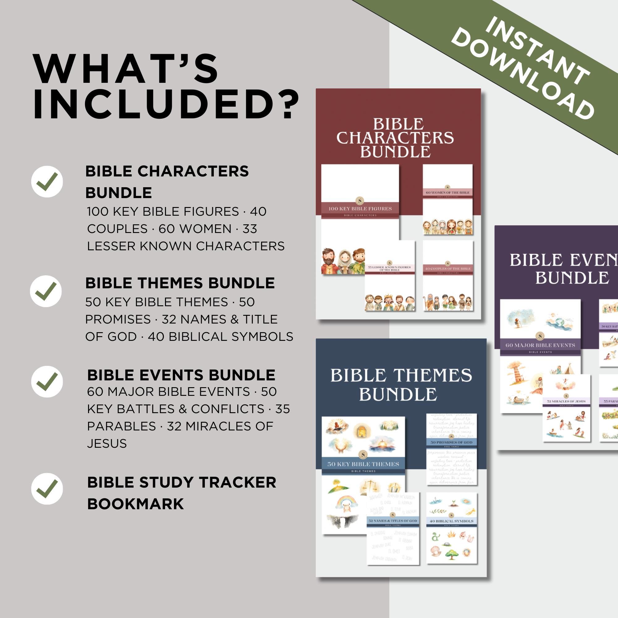 Bcpp Reference Study Book Bible Reference Study Bundle – 632 Pages Character, Theme, Event Study ...
