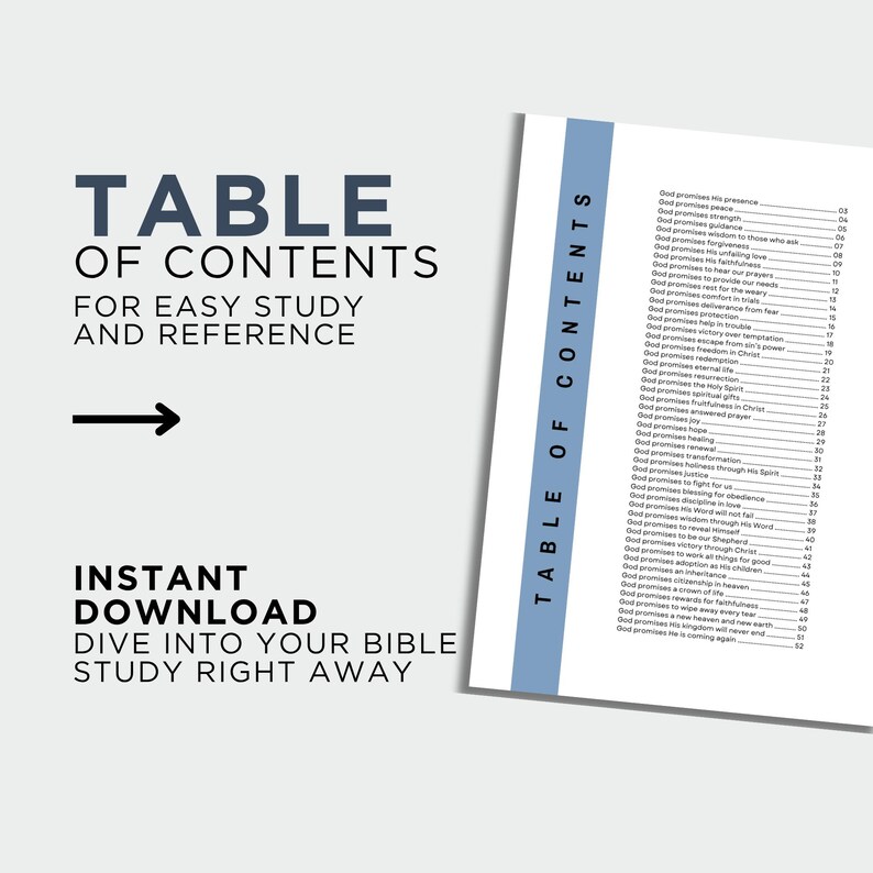 50 Promises of God | Bible Study Guide PDF | Faith & Encouragement ...