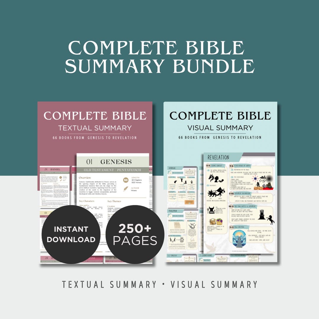 Complete Bible Summary Study Bundle – 66 Book Overview Guide | Old ...