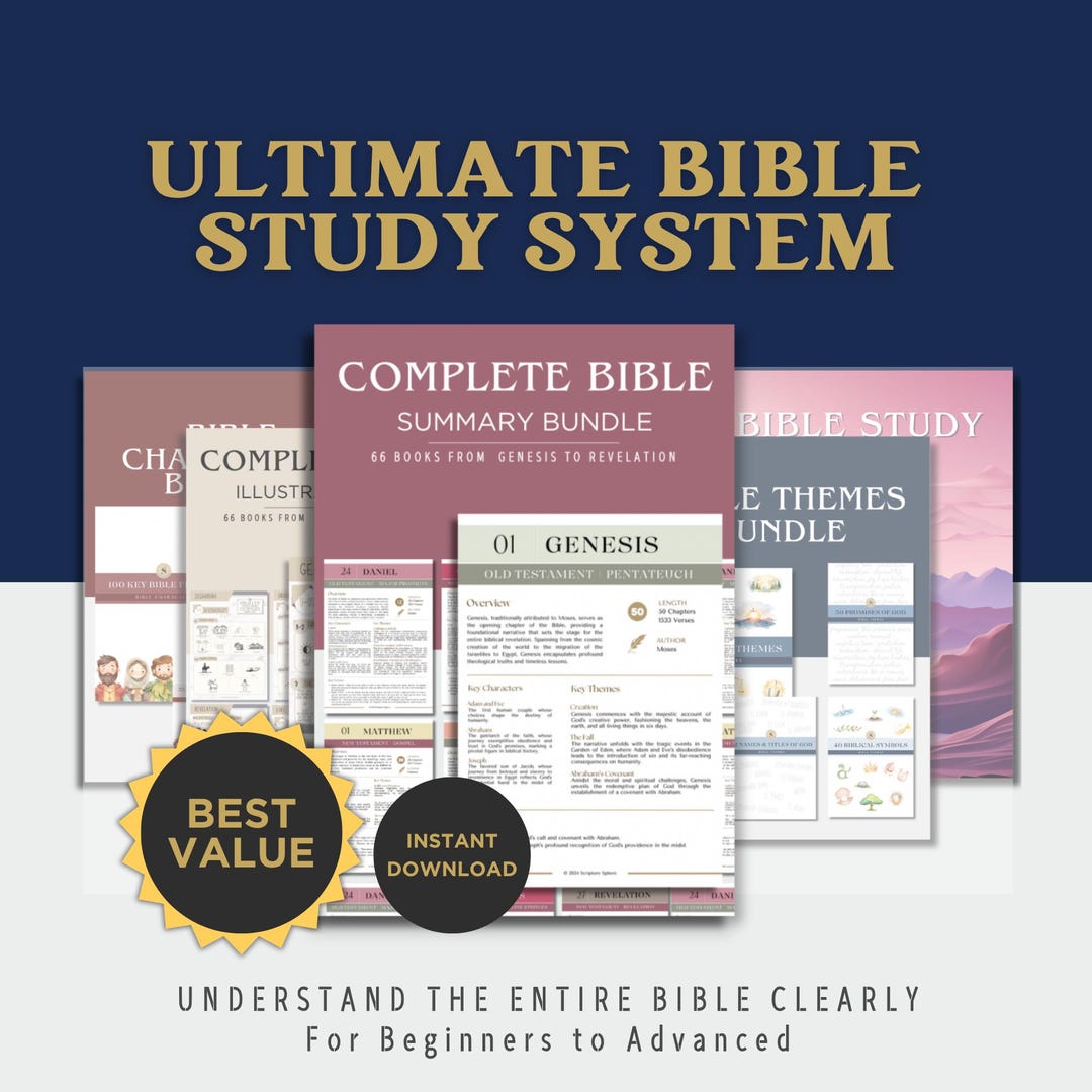 Ultimate Bible Study System for Beginners | Complete 66 Books Guide ...