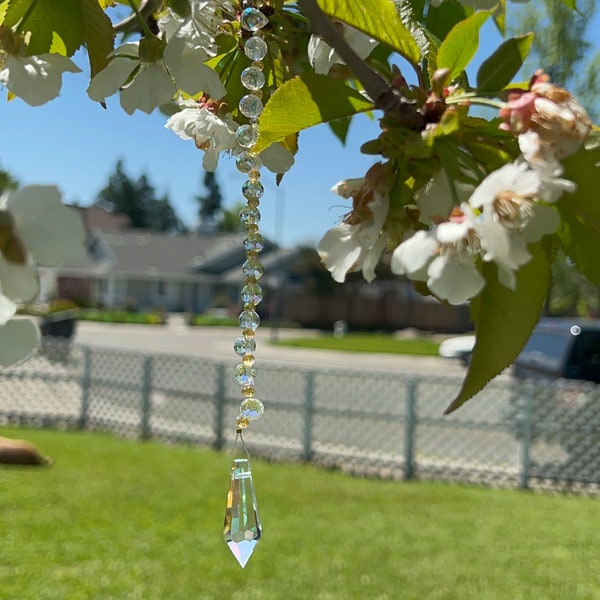 yellow pendulum sun catcher