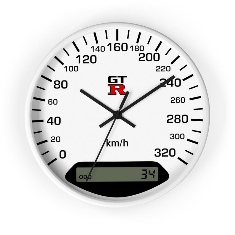 Nissan Inspired Skyline GT-R R34 Speedometer Design Wall Clock - Etsy