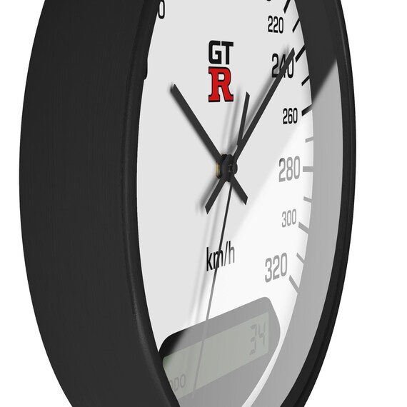 Nissan Inspired Skyline GT-R R34 Speedometer Design Wall Clock