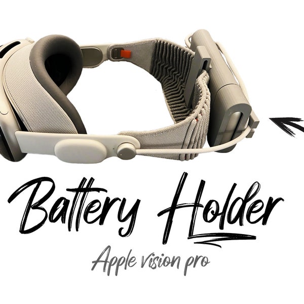 Apple Vision Solo Knit Band Battery Holder