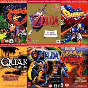 73 N64 Strategy Game Guides (Mostly Prima and BradyGames)