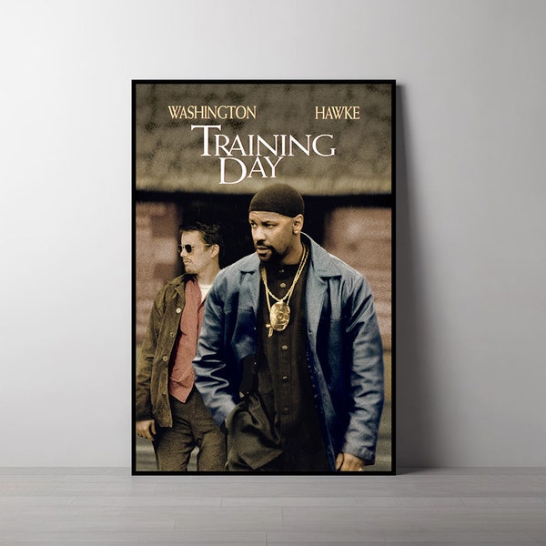 Training Day movie Poster, High Quality Canvas Poster, Holiday gifts