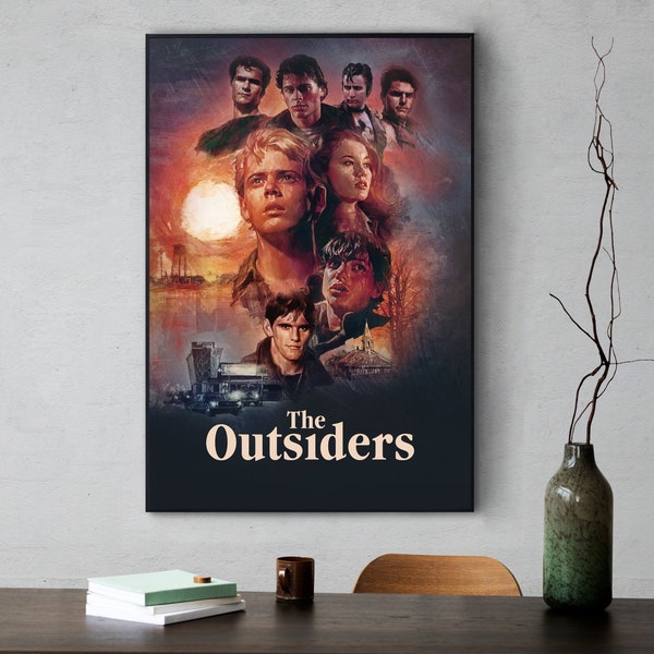 The Outsiders movie Poster, High Quality Canvas Poster, Holiday gifts