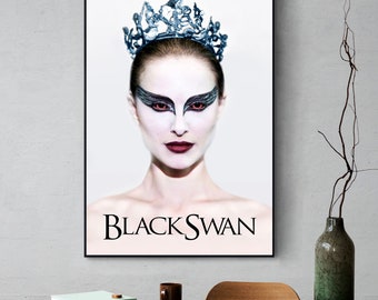 Black Swan Movie Poster, High Quality Canvas Poster, Holiday gifts