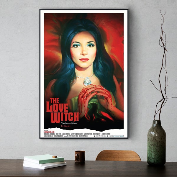 The Love Witch movie Poster, High Quality Canvas Poster, Holiday gifts