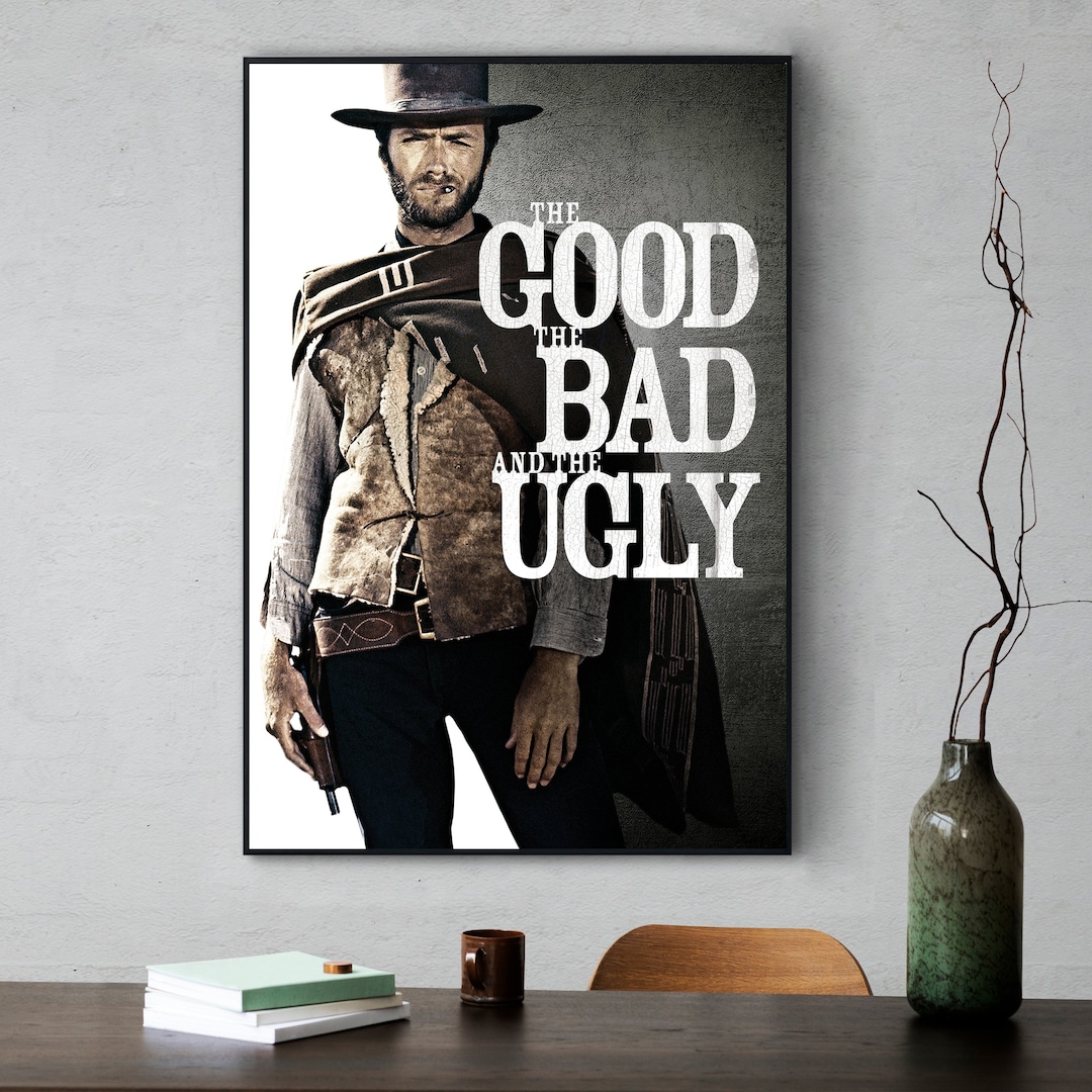 The Good, the Bad and the Ugly Movie Poster, High Quality Canvas Poster ...