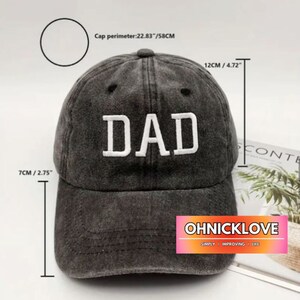 MOM DAD MINI Family Caps, Baseballkappe in grau ausgewaschen, Outdoorkappe T Bild 7