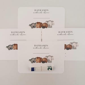 4x Bayram Geldkarte | Eid Geldkarte | Eid Mubarak