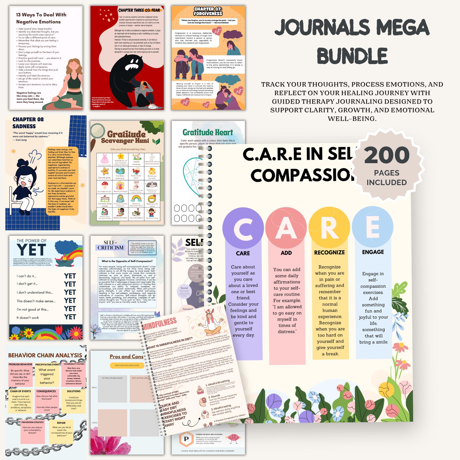 Teen Therapy Worksheet Bundle for Kids & Teen Life Skills Workbook CBT ...