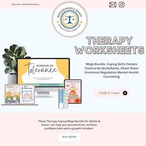 Therapy bundle, Psychology Worksheets, internal family systems, DBT bundle, EMDR scripts, trauma bundle, act bundle, psychologist resources image 4