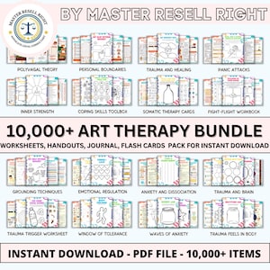 Art Therapy Worksheets For Mental Health, Self-esteem, and Confidence. Therapy Book for Parents, counselors, therapists, and psychologists.