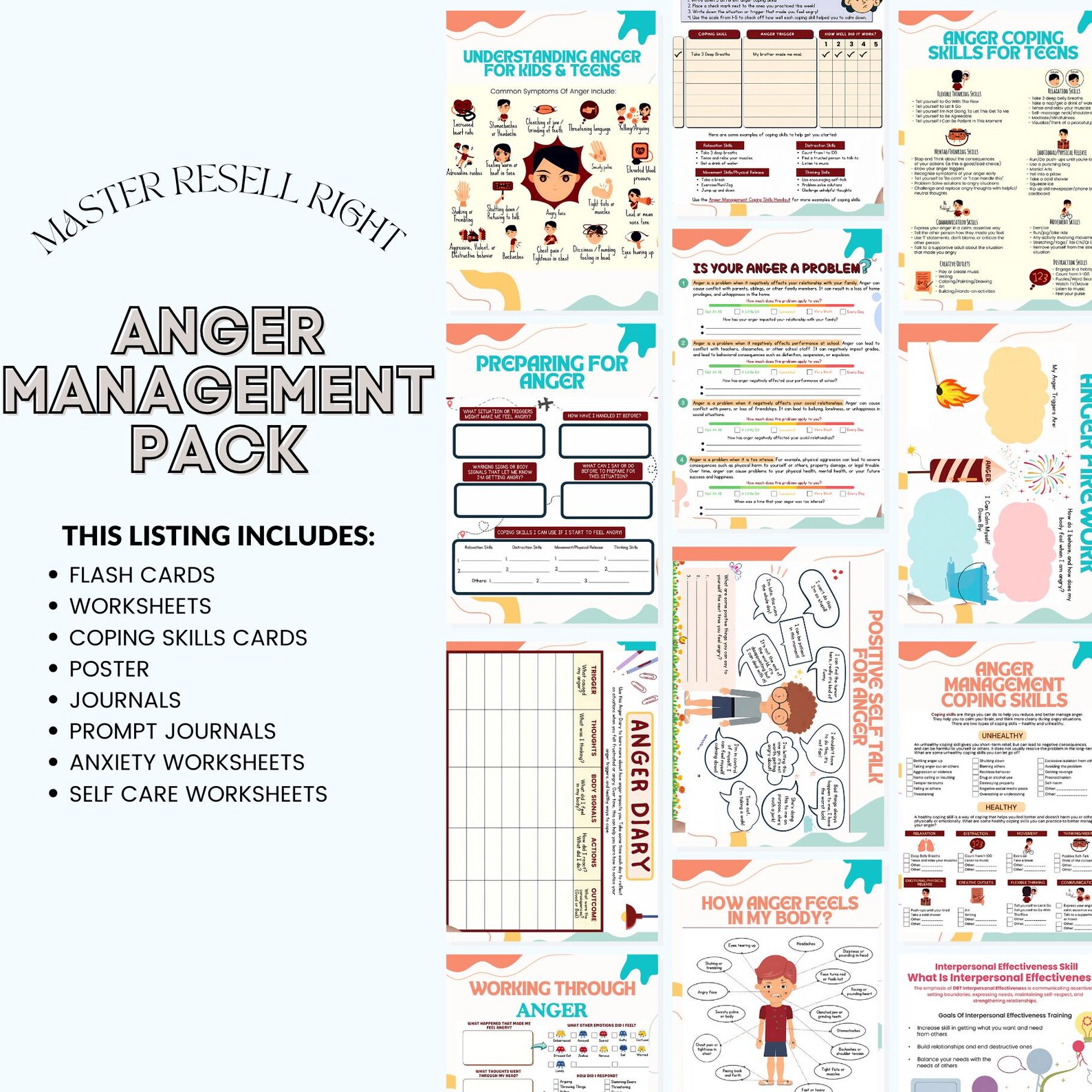 Anger Management Bundle for Teens and Adults. A Look Inside Your Brain ...