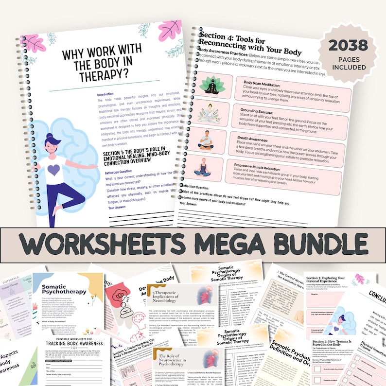 Teen Therapy Worksheet Bundle for Kids & Teen Life Skills Workbook CBT ...