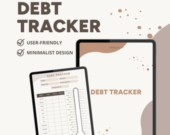 Debt Payoff Tracker: Visual Payment Progress, Financial Planner (PDF)
