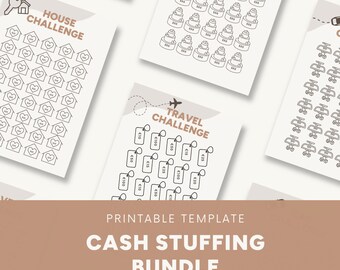 Cash Stuffing Bundle | Make your own A6 budget binder and cash wallet | Saving challenge