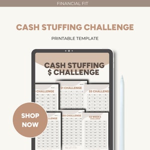 Cash stuffing saving challenge | Cash Stuffing inserts | Cash Stuffing envelope | Cash Stuffing binder | Cash wallet | Cash Binder
