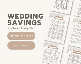Wedding Savings Challenge: A6 Budget Binder (PDF Download)