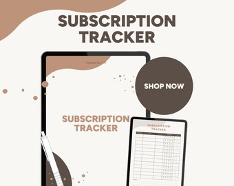 Subscription & Bill Tracker: Monthly Expense Management (PDF Download)
