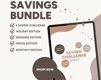 Savings Challenge Bundle: Printable Savings Games (PDF)
