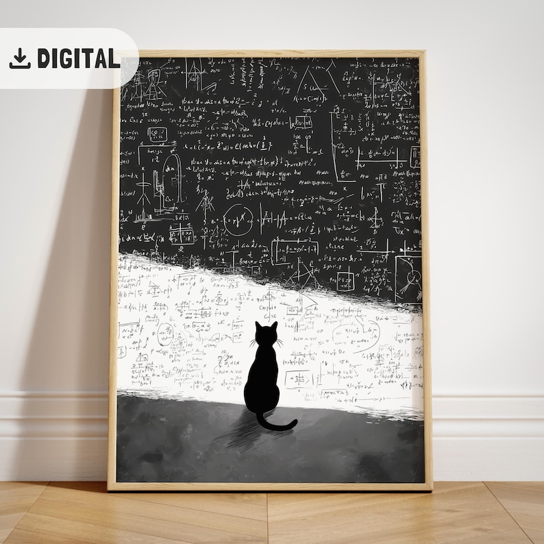 Mathematical cat poster