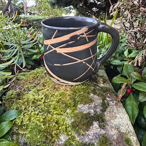 Handmade Scottish  Coffee and Tea Mug by artist Sonia Scott MacKay