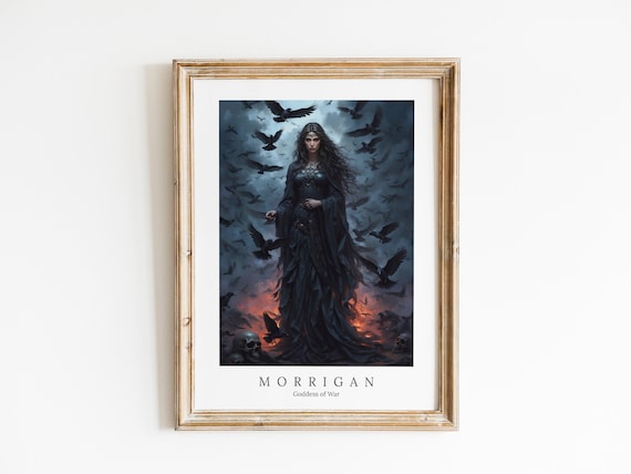 Morrigan Goddess Art Print – Celtic Goddess of War (Digital Download)