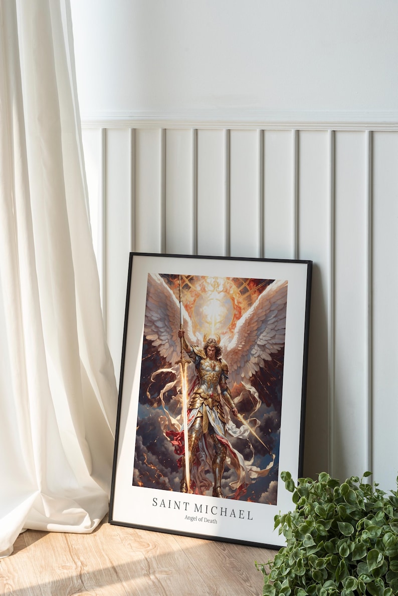 Archangel Michael Digital Art - Saint Michael, Angel of Death, Victory ...
