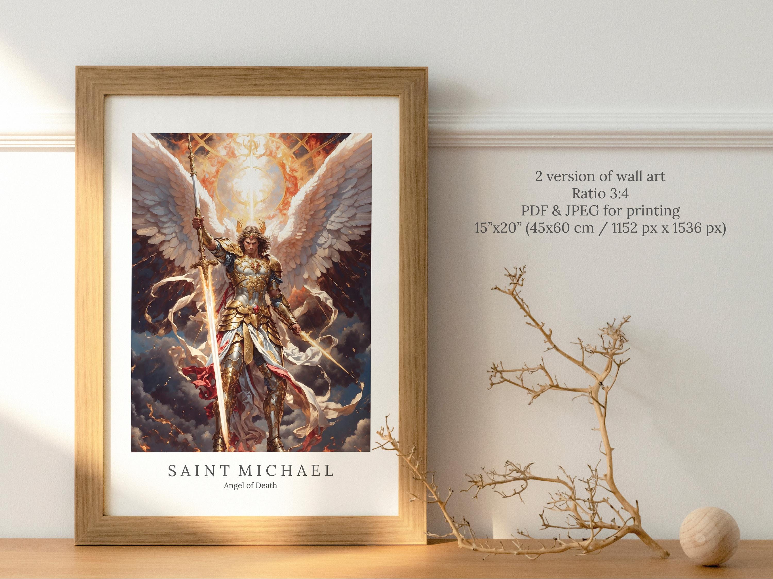 Archangel Michael Digital Art - Saint Michael, Angel of Death, Victory ...