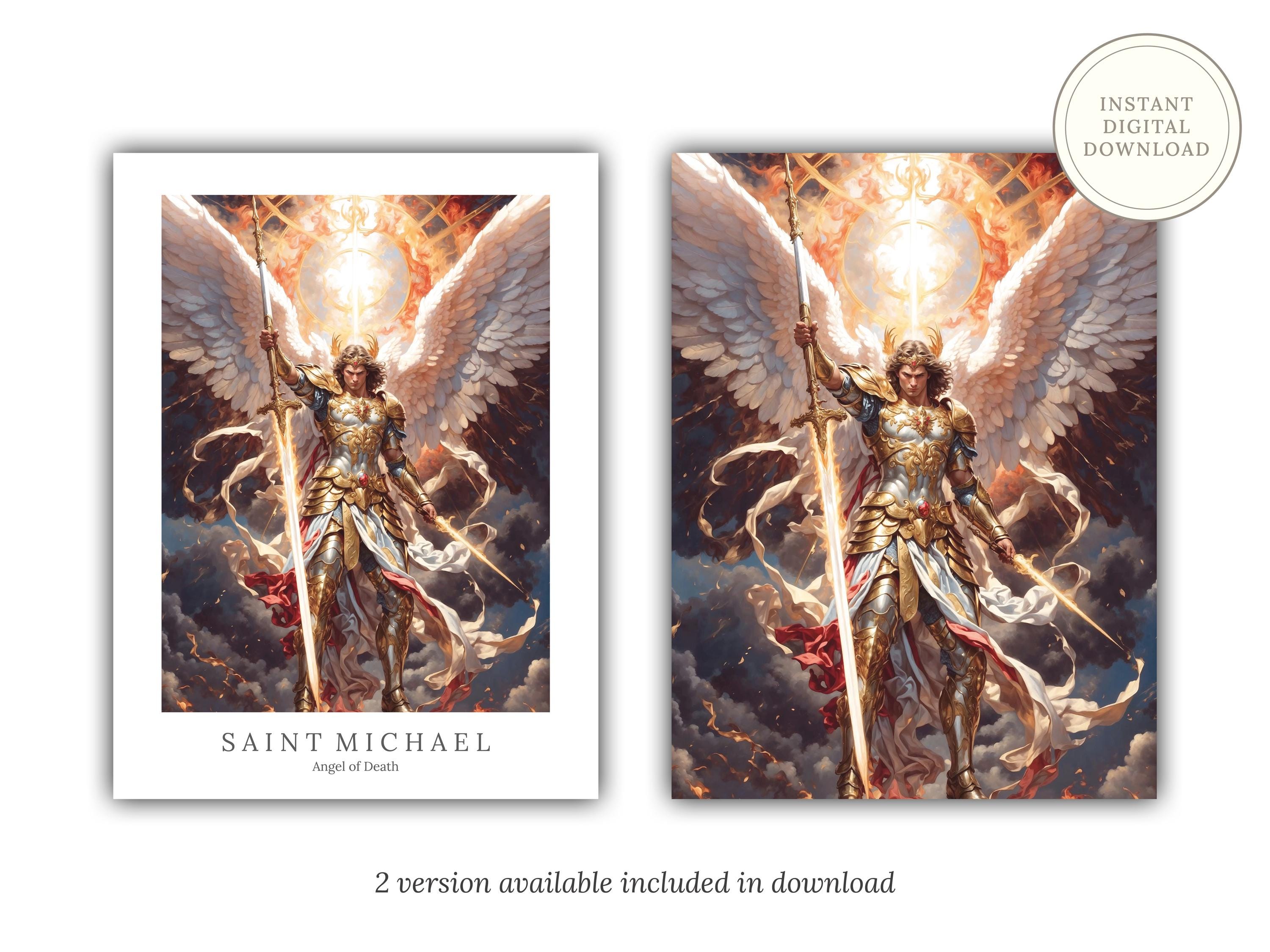 Archangel Michael Digital Art - Saint Michael, Angel of Death, Victory ...