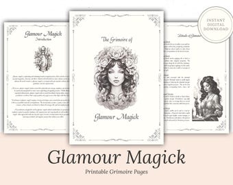 Glamour Magick Grimoire – Beauty Spells, Witchcraft (Digital Book of Shadows)
