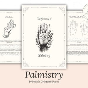 Palmistry Grimoire, Basics Of Palm Reading, Witch Journal Grimoire Pages, Book Of Shadows Pages, Palm Reading Guide, Beginner Palmistry