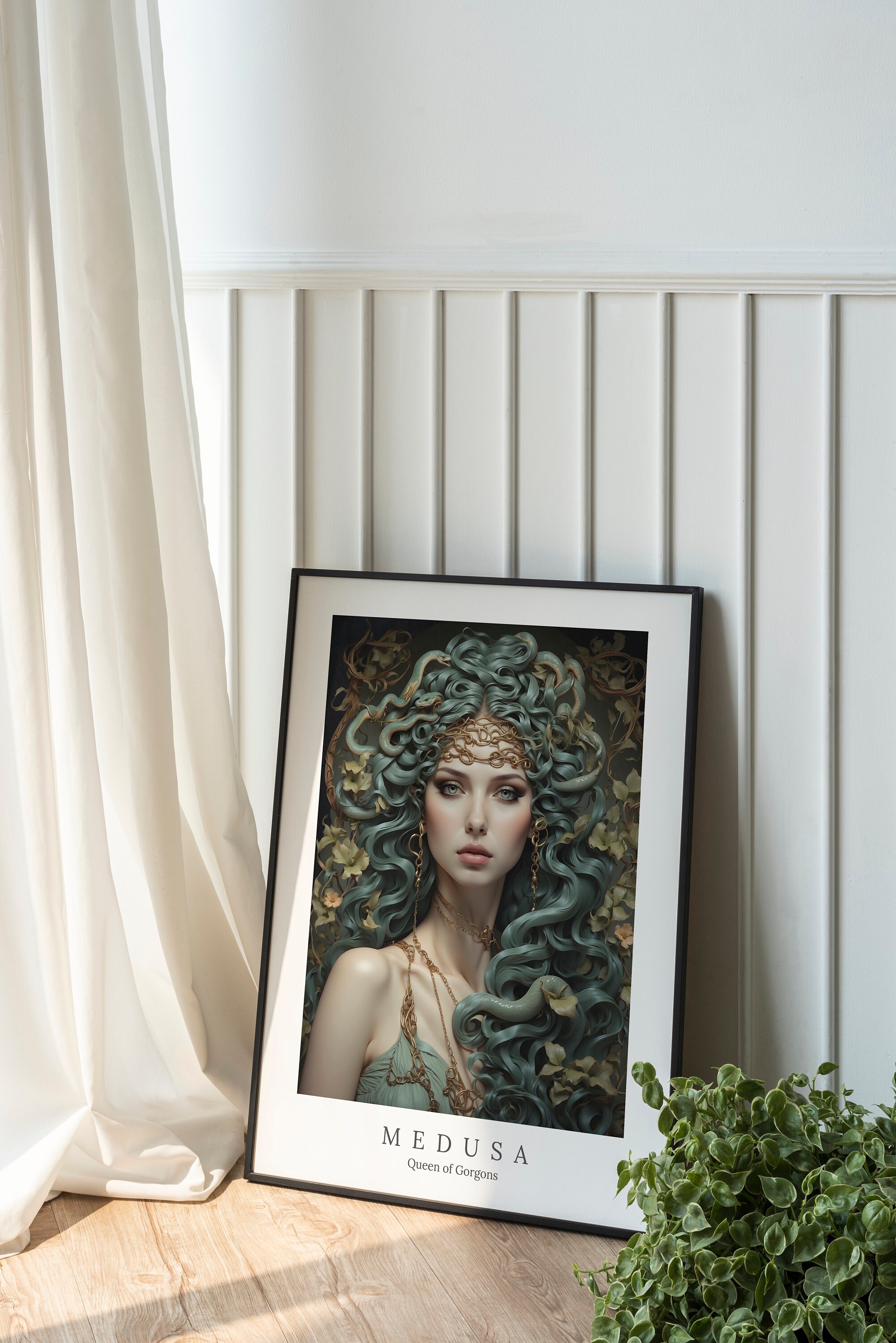 Medusa Art Print – Gorgon Queen, Greek Mythology (digital Download) - Etsy