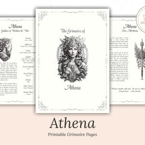 Athena Goddess Grimoire - Etsy