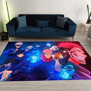 Dywan anime, dywan ze sztuką japońską, dywan ze sztuką mangi, dywan z kreskówek, dywan dla dzieci, dywan z pandą, wystrój anime, dywan japoński, dywan anime, dywan anime