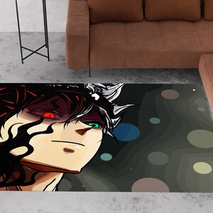 Anime rug, anime theme rug, japanese anime rug, anime patterned rug, manga rug, anime area rug, japan rug, anime decor, anime print rug