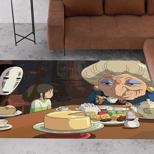 Anime rug, anime characters rug, japanese rug, anime carpet, anime decor, custom size, custom rug, japan art rug, manga art rug, manga rug