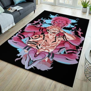 Anime rug, manga rug, anime decor, japanese  rug, anime carpet, anime area rug, japan art rug, manga art rug, cartoon rug, kids rug