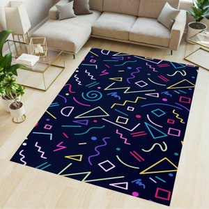 Arcade rug, lasertag rug, game room rug, gamer rug, arcade bar rug, arcade saloon rug, arcade carpet, arcade room decor