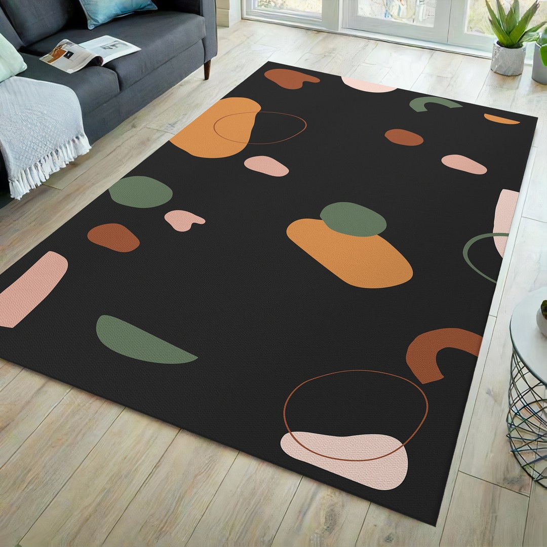 Minimalist Rug, Modern Rug, Art Line Rug, Home Decor, Boho Art Rug ...
